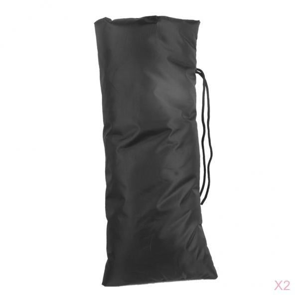 2 Outdoor Faucet Cover, Faucet Socks for Freeze Protection 50x21cm Black