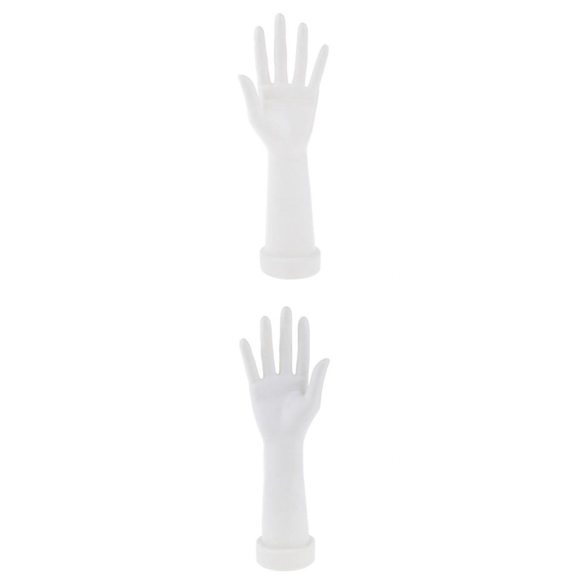 1 Pair Hand Jewelry Display Stand Female Hand Mannequin Model Props White
