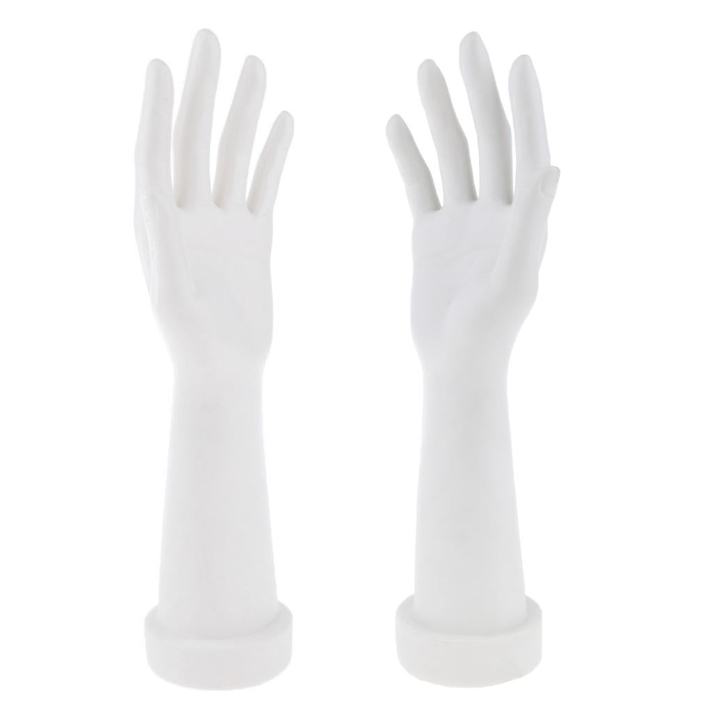 1 Pair Hand Jewelry Display Stand Female Hand Mannequin Model Props White