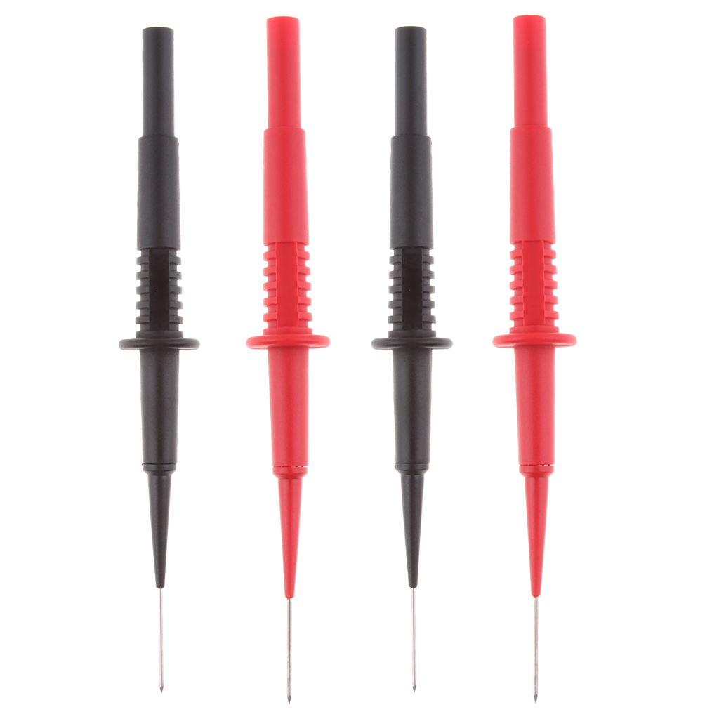 4Pcs 600V Insulation Piercing Needle Test Probes with 4mm Banana Socket