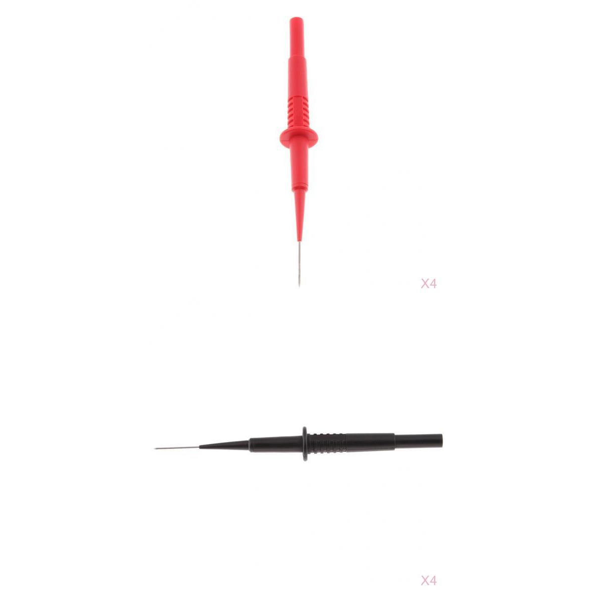 8Pcs 600V Insulation Piercing Needle Test Probes with 4mm Banana Socket