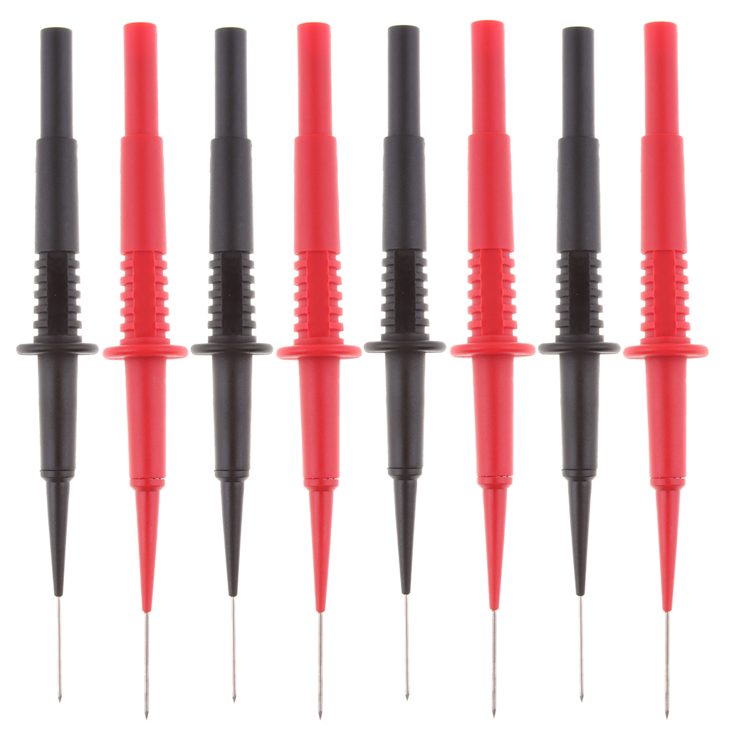 8Pcs 600V Insulation Piercing Needle Test Probes with 4mm Banana Socket