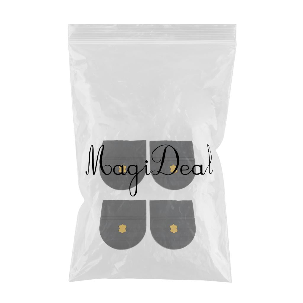 2 Pcs Rubber Glue on heels Shoe Repair Anti Slip Tips Pad Replacement Black