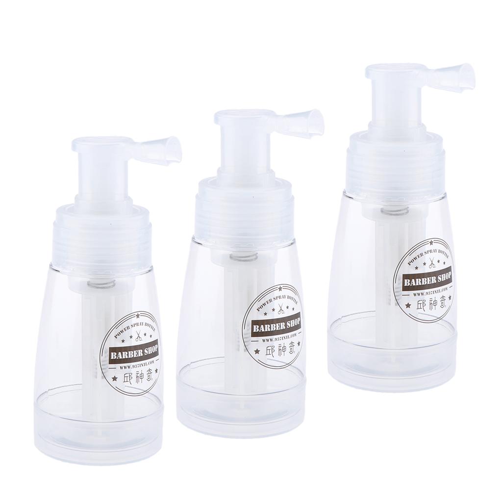 3x Empty Refillable and Reuseable Powder Spray Bottle Cosmetic Bottles 180ml