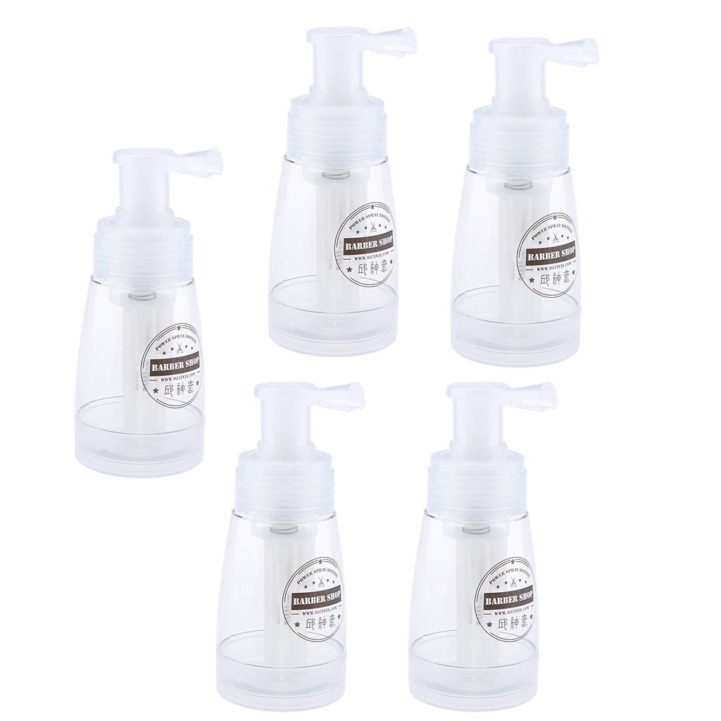 5x Empty Refillable and Reuseable Powder Spray Bottle Cosmetic Bottles 180ml