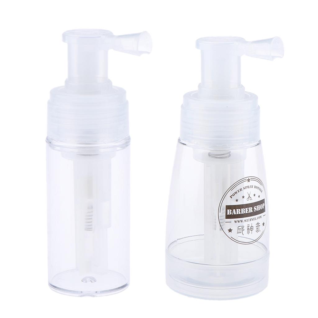 2x Empty Refillable Powder Spray Bottle Makeup Cosmetic Bottles 180ml/110ml