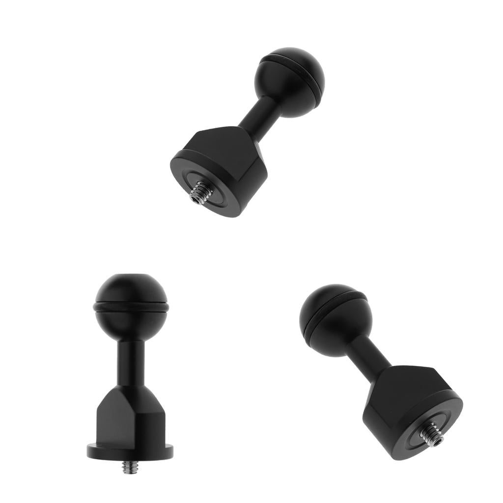 3Pcs 1 Ball Arm Adapter System Mount Diving Photo Light Accessory for "