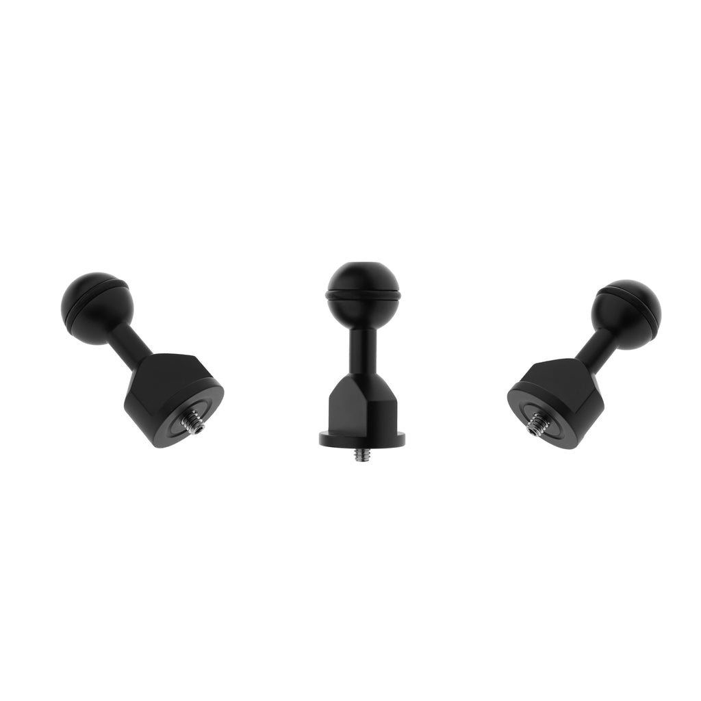 3Pcs 1 Ball Arm Adapter System Mount Diving Photo Light Accessory for "