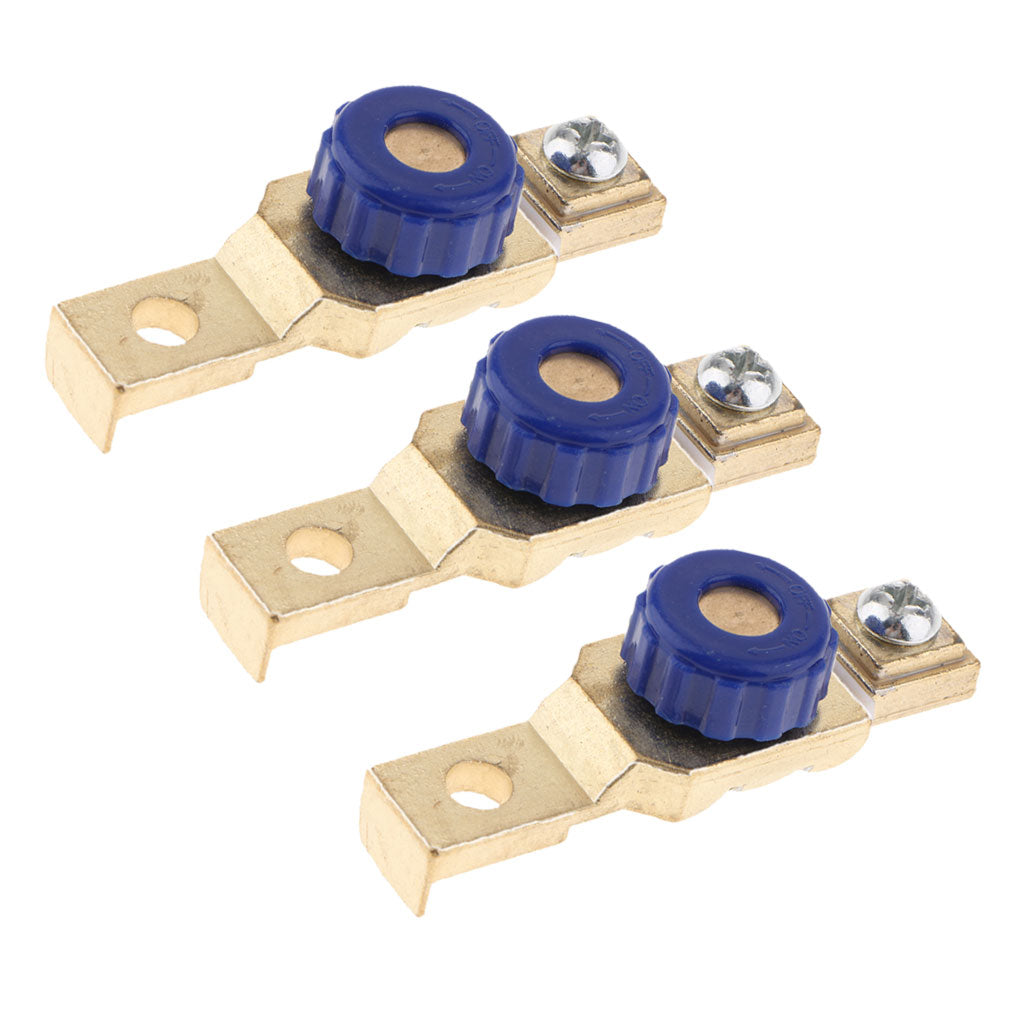 3x Motorcycle Battery Power Cut Off Switch Terminal Link Disconnect Isolator