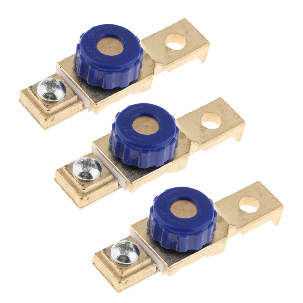 3x Motorcycle Battery Power Cut Off Switch Terminal Link Disconnect Isolator