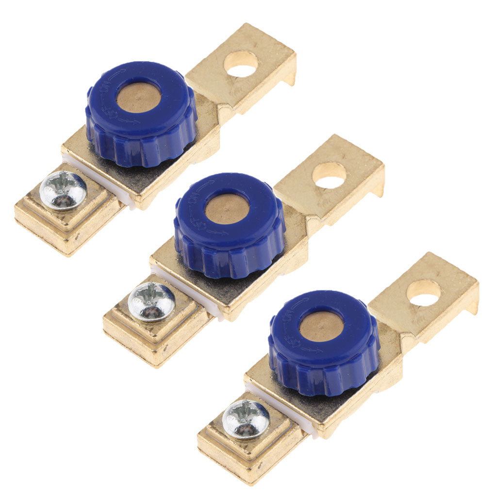 3x Motorcycle Battery Power Cut Off Switch Terminal Link Disconnect Isolator