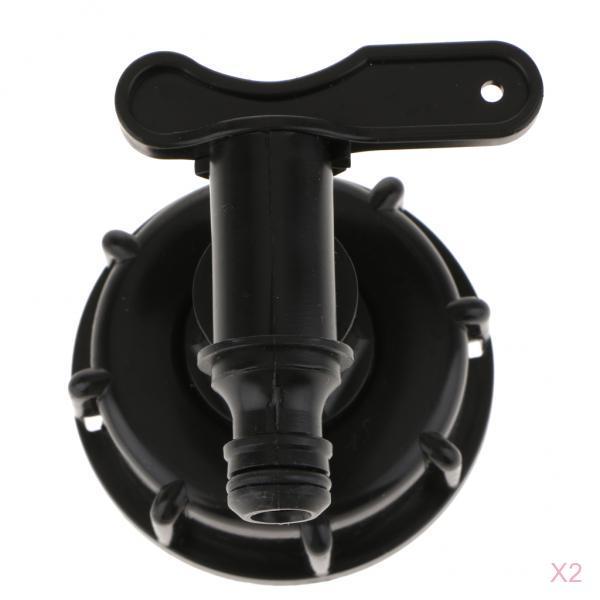 2 pieces 1000L IBC Tank 2 Inch to 1/2 Inch Water Hose Valve Adapter
