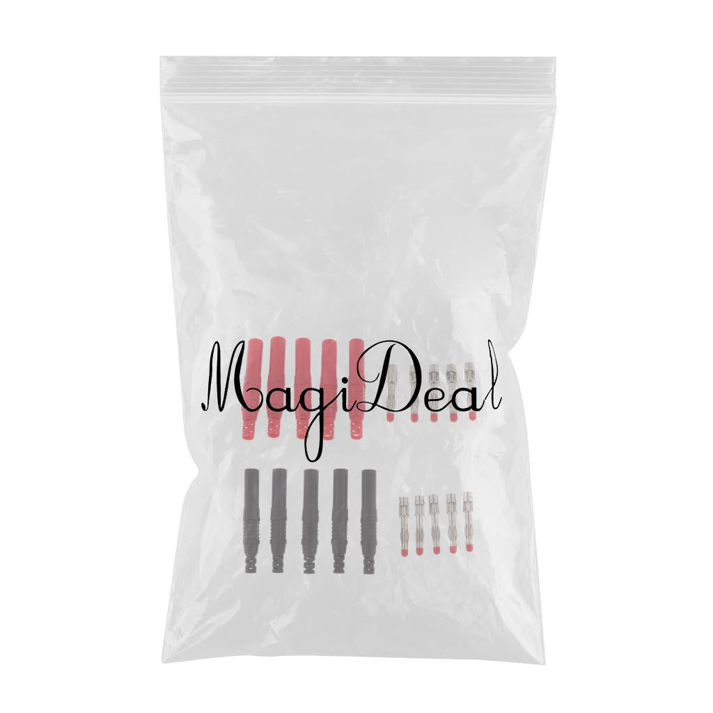 10Pcs 4mm Insulated Shrouded Banana Plug DIY Test Pen Probe Connectors