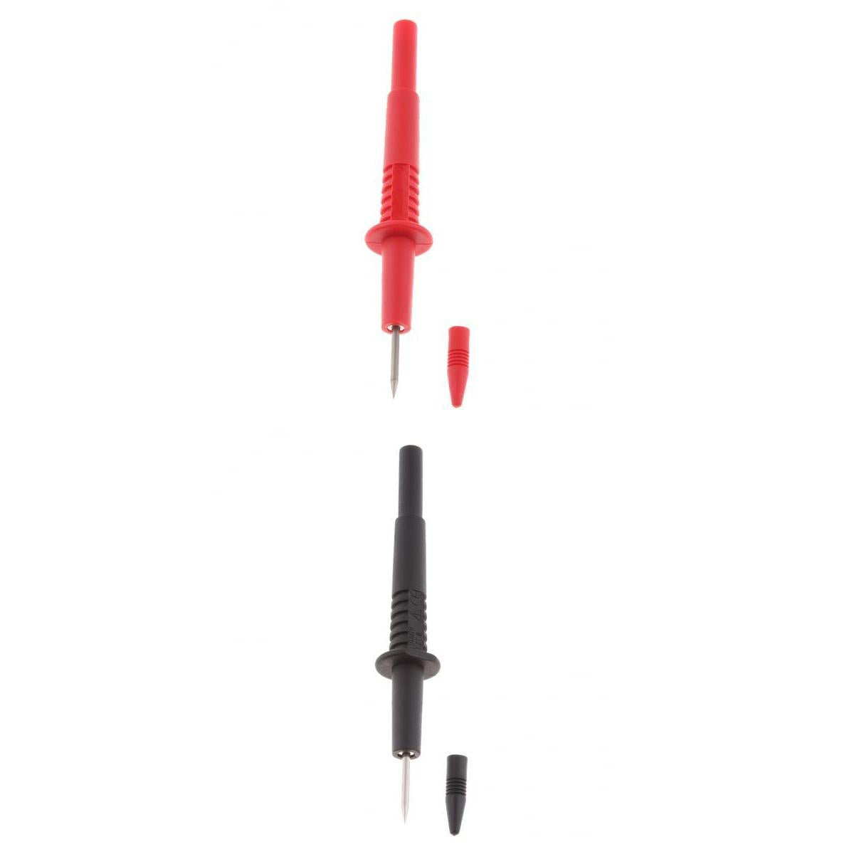 2pcs 2mm Diameter Stainless Steel Banana Plug Test Probe Lead Pin Tip Pen