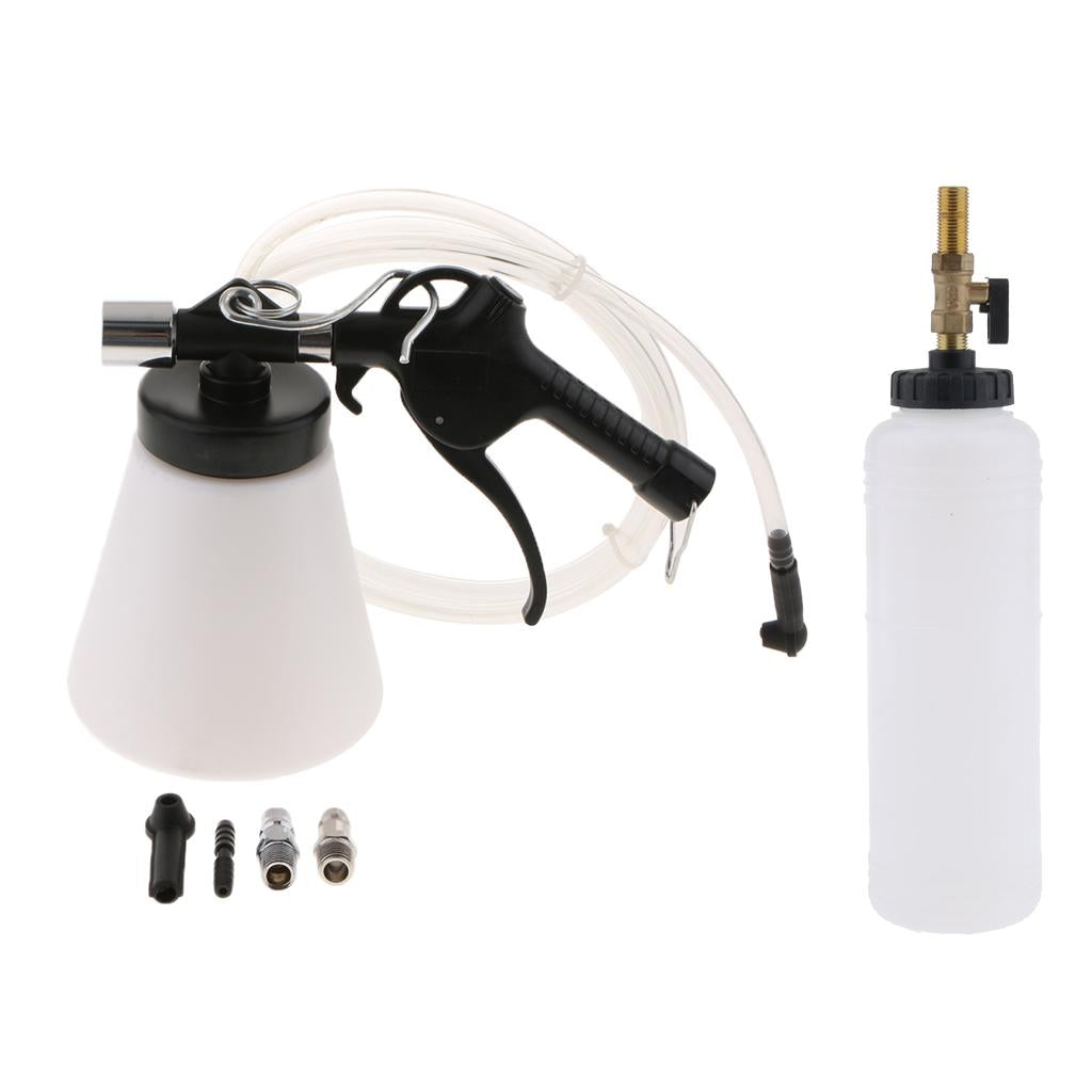 1L Air Brake Clutch Bleeder Kit Pneumatic Vacuum Hydraulic Fluid Fill Bottle
