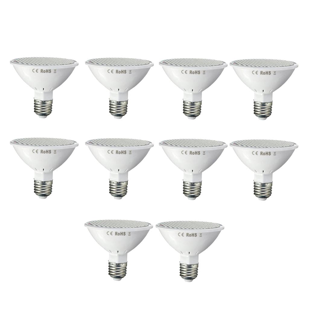 10Pcs 30W E27 200 LED Grow Light Plant Growth Light for Indoor Plants Flower