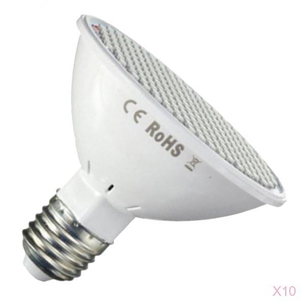 10Pcs 30W E27 200 LED Grow Light Plant Growth Light for Indoor Plants Flower