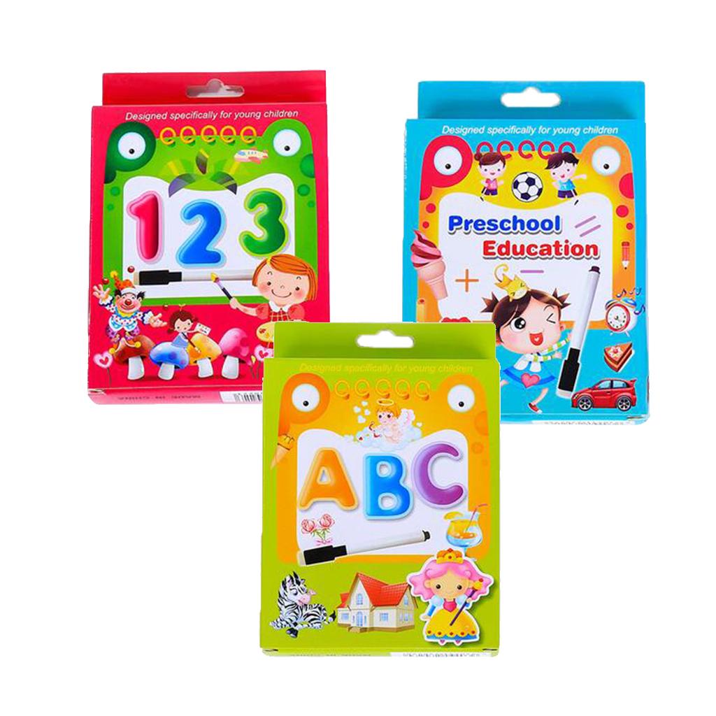 35pcs Number,Letter &Math Flash Cards for Kindergarten Toddlers Preschool