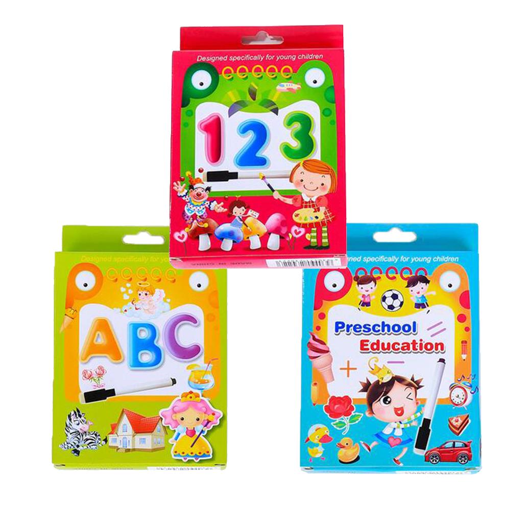 35pcs Number,Letter &Math Flash Cards for Kindergarten Toddlers Preschool