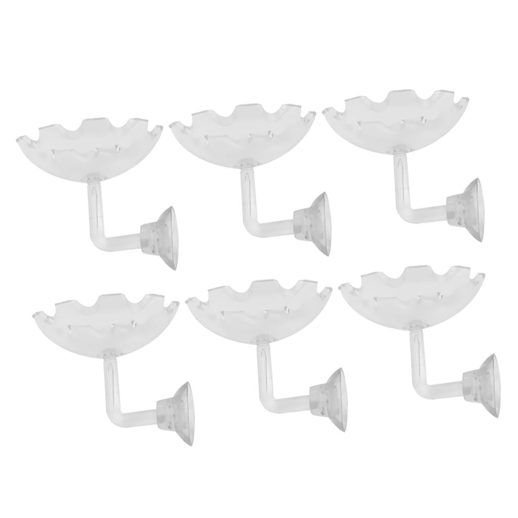 6 pcs Aquarium Fish Tank Shrimp Feeding Food Dish Tray Feeder Container