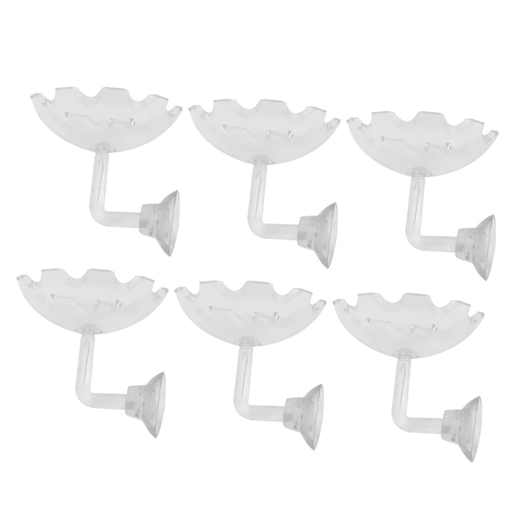6 pcs Aquarium Fish Tank Shrimp Feeding Food Dish Tray Feeder Container