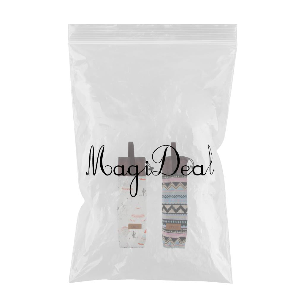 2 Pieces Waterproof Disposable Water Cup Storage Bag Holder Dispenser Pouch