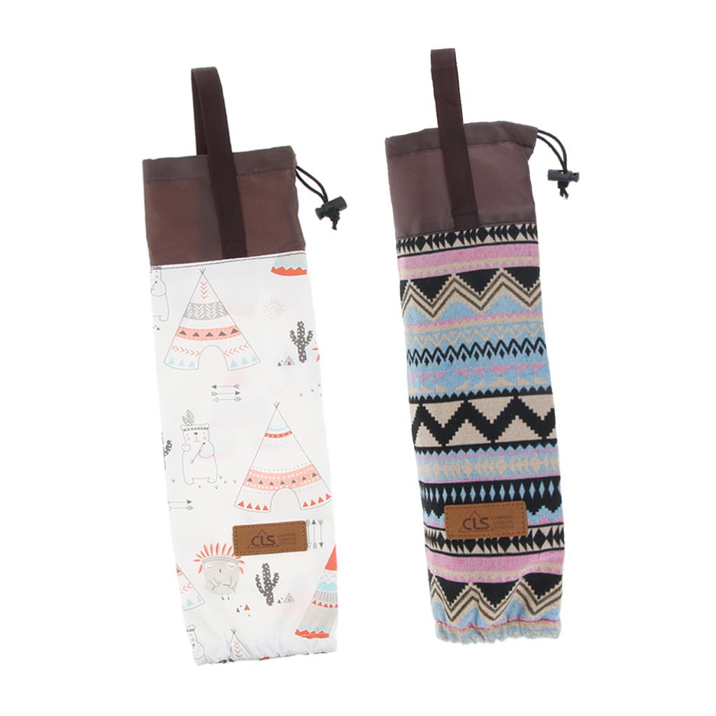 2 Pieces Waterproof Disposable Water Cup Storage Bag Holder Dispenser Pouch