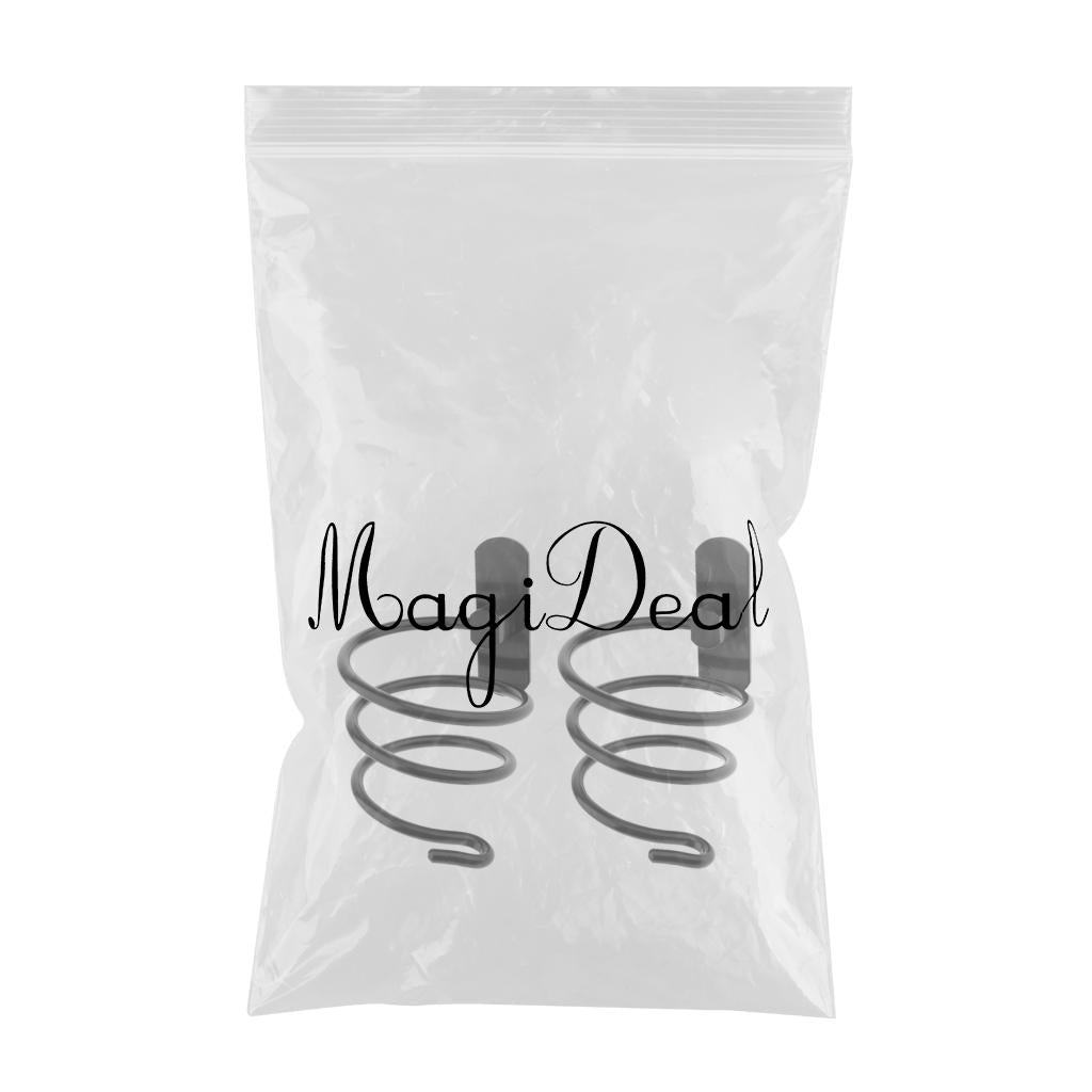 2x Hair Dryer Holder Rack Stand Storage Organizer Wall Stainless Steel Black