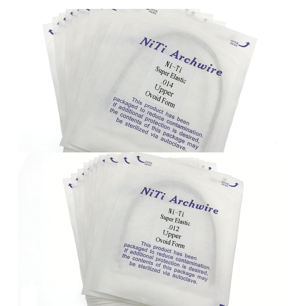 20 Packs Dental Orthodontic Super Elastic Niti Arch Wire Round 014 012 Upper