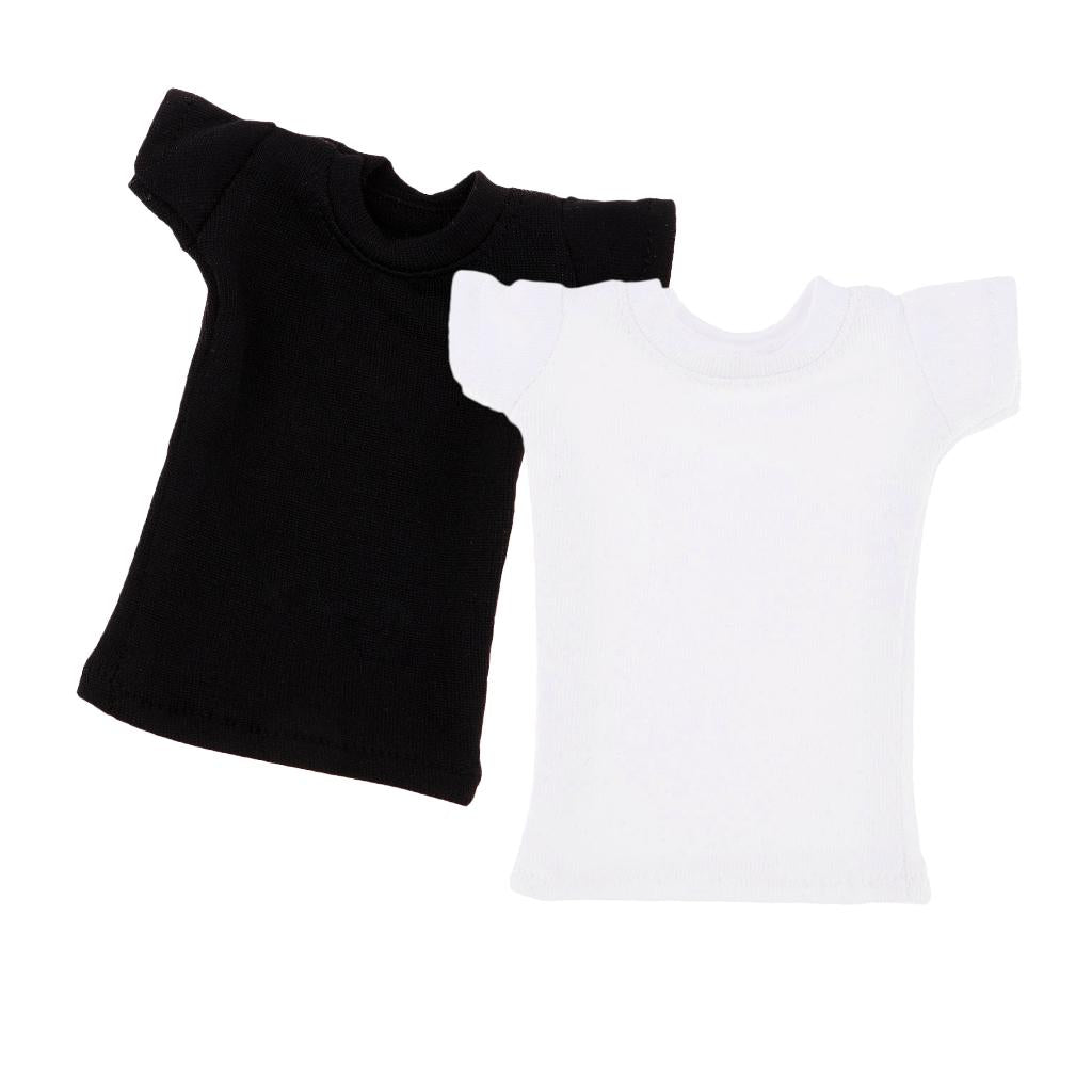 1/6 Female Body Top T-Shirts Short Sleeve for 12'' JIAOU DOLL Action Figure