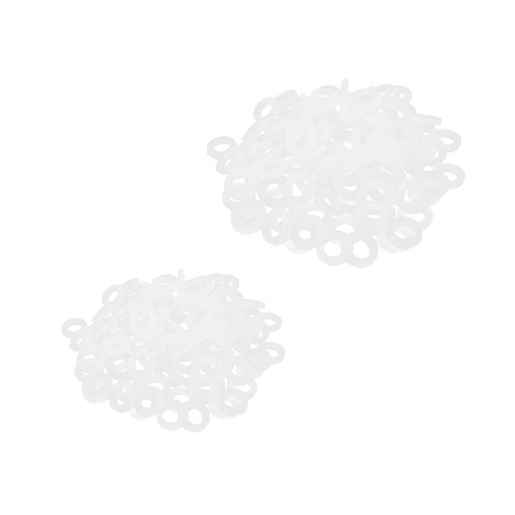 200Pcs Bellow Pipe Flat O-ring Seals Silicone Shower Nozzle Gasket Seal