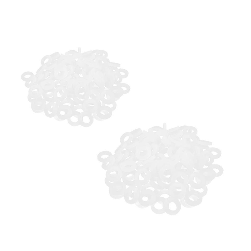 200Pcs Bellow Pipe Flat O-ring Seals Silicone Shower Nozzle Gasket Seal