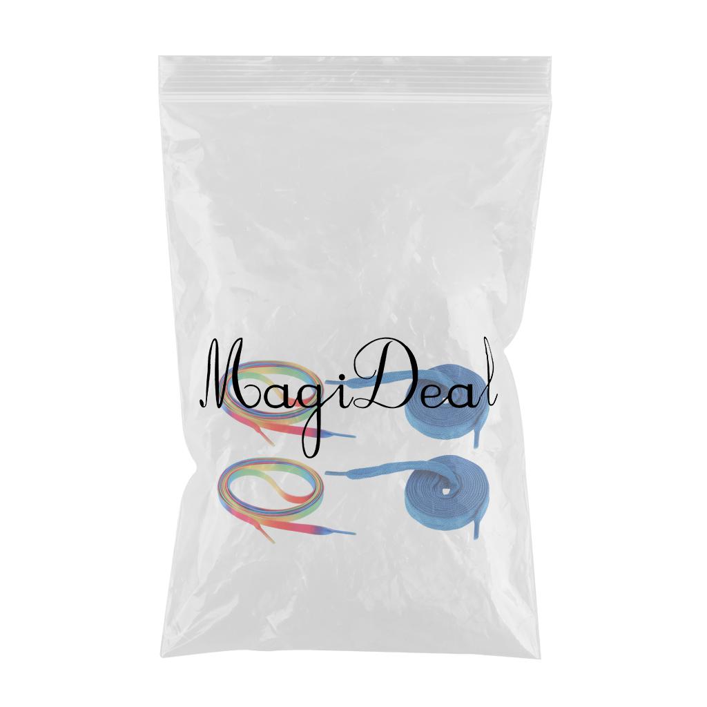 2 Pairs Roller Inline Skate Shoelaces Skates Strings Shoe Laces 180cm Blue