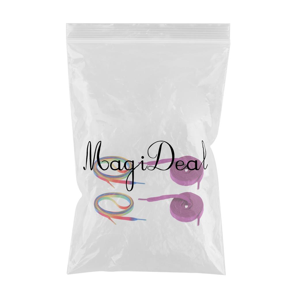 2 Pairs Roller Inline Skate Shoelaces Skates Strings Shoe Laces 180cm Purple