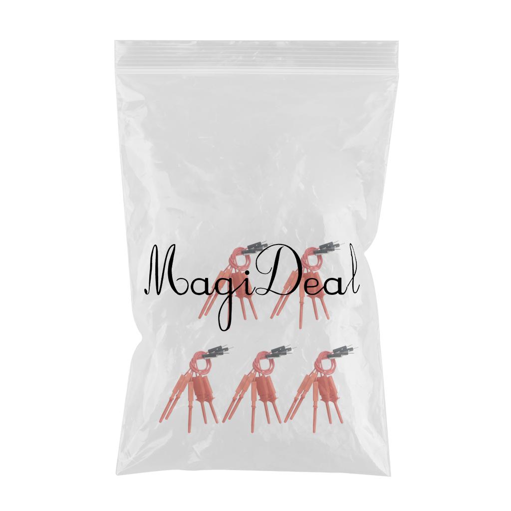 25 Pieces High Quality Test Test Hook Clip Test Probe For Logic Analyzer-Red
