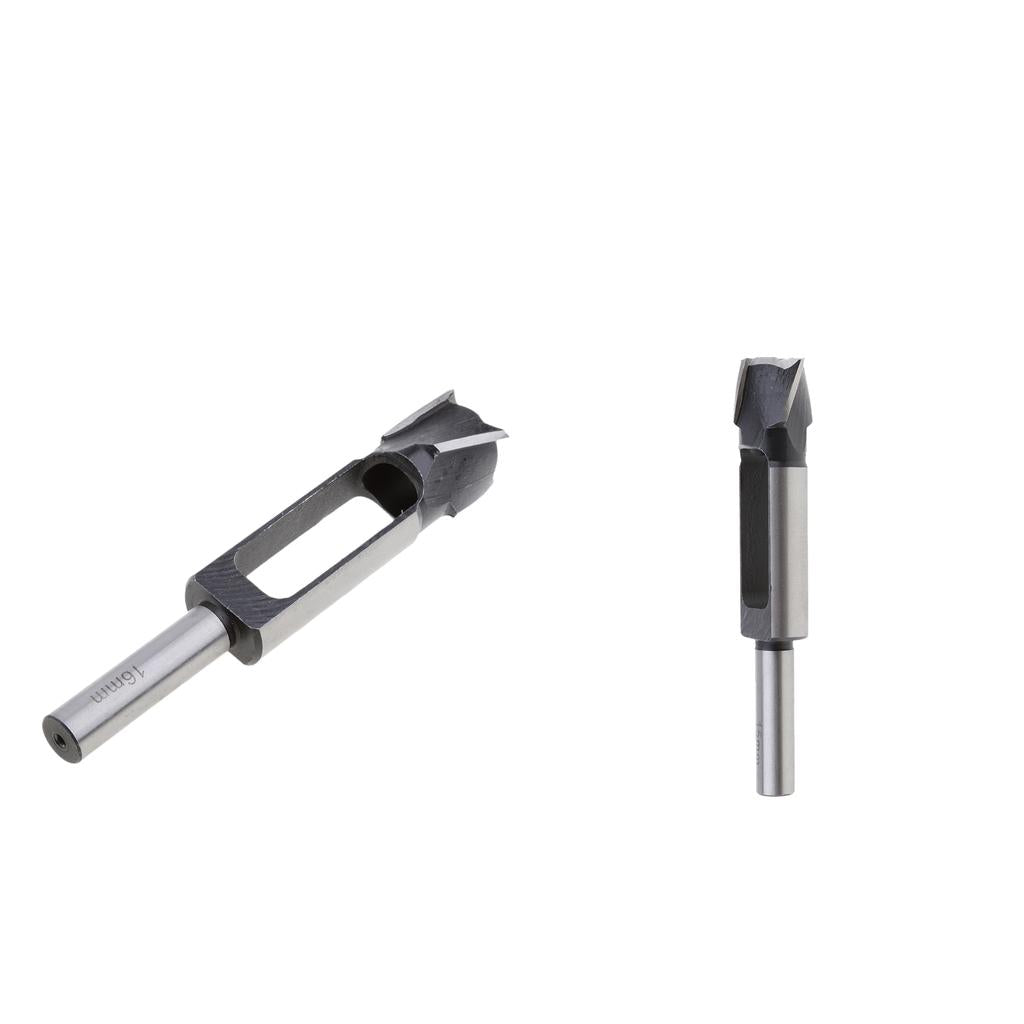 2Pcs (16mm&15mm)Tapered Snug Plug Cutters 13MM 1/2 Inch Shank +Tapered