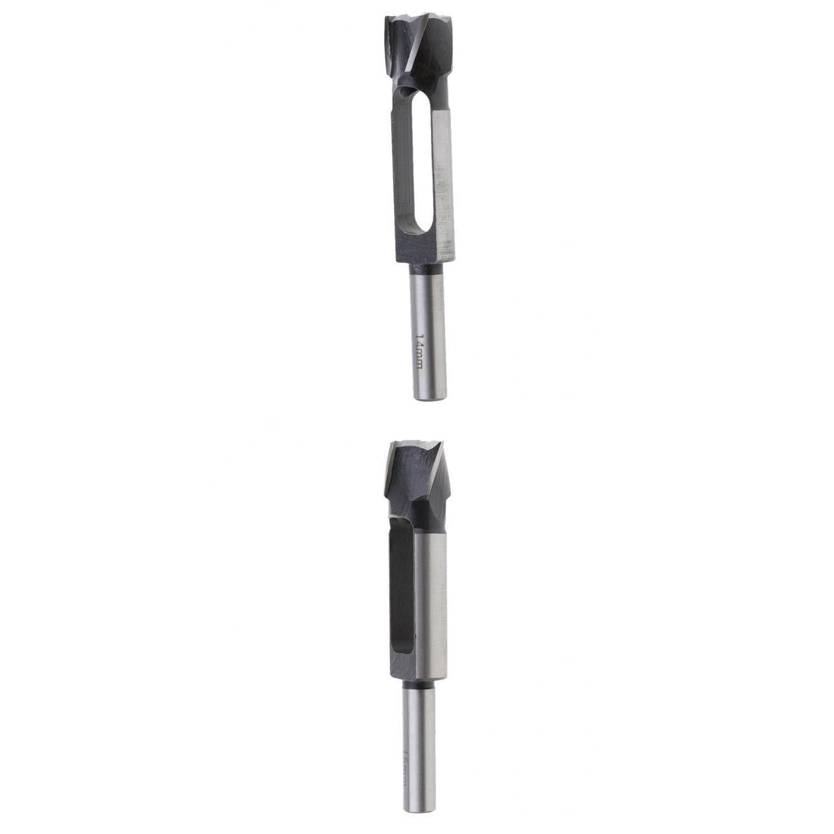 2Pcs (15mm&14mm)Tapered Snug Plug Cutters 13MM 1/2 Inch Shank +Tapered