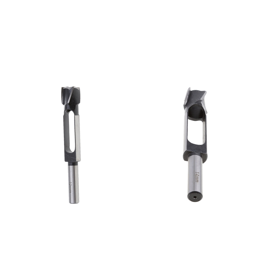 2Pcs (14mm&12mm)Tapered Snug Plug Cutters 13MM 1/2 Inch Shank +Tapered