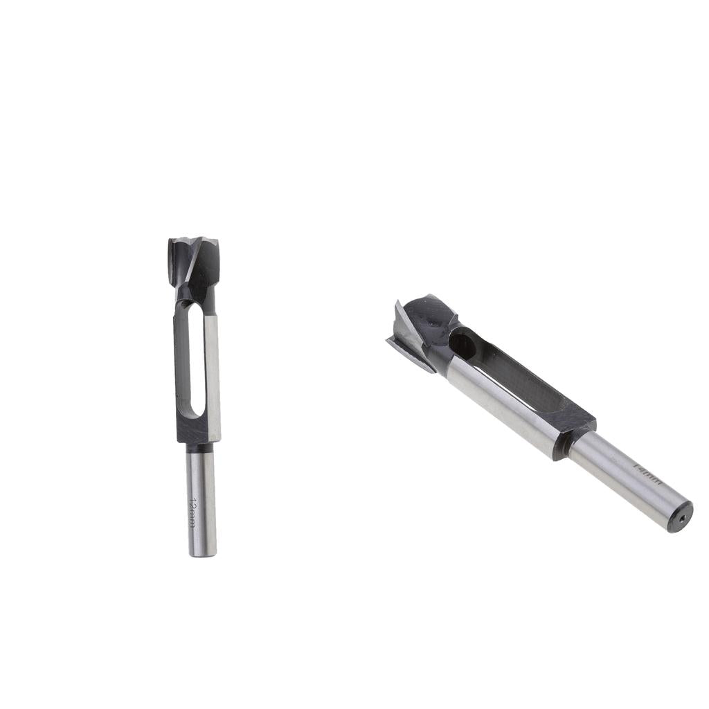 2Pcs (14mm&12mm)Tapered Snug Plug Cutters 13MM 1/2 Inch Shank +Tapered