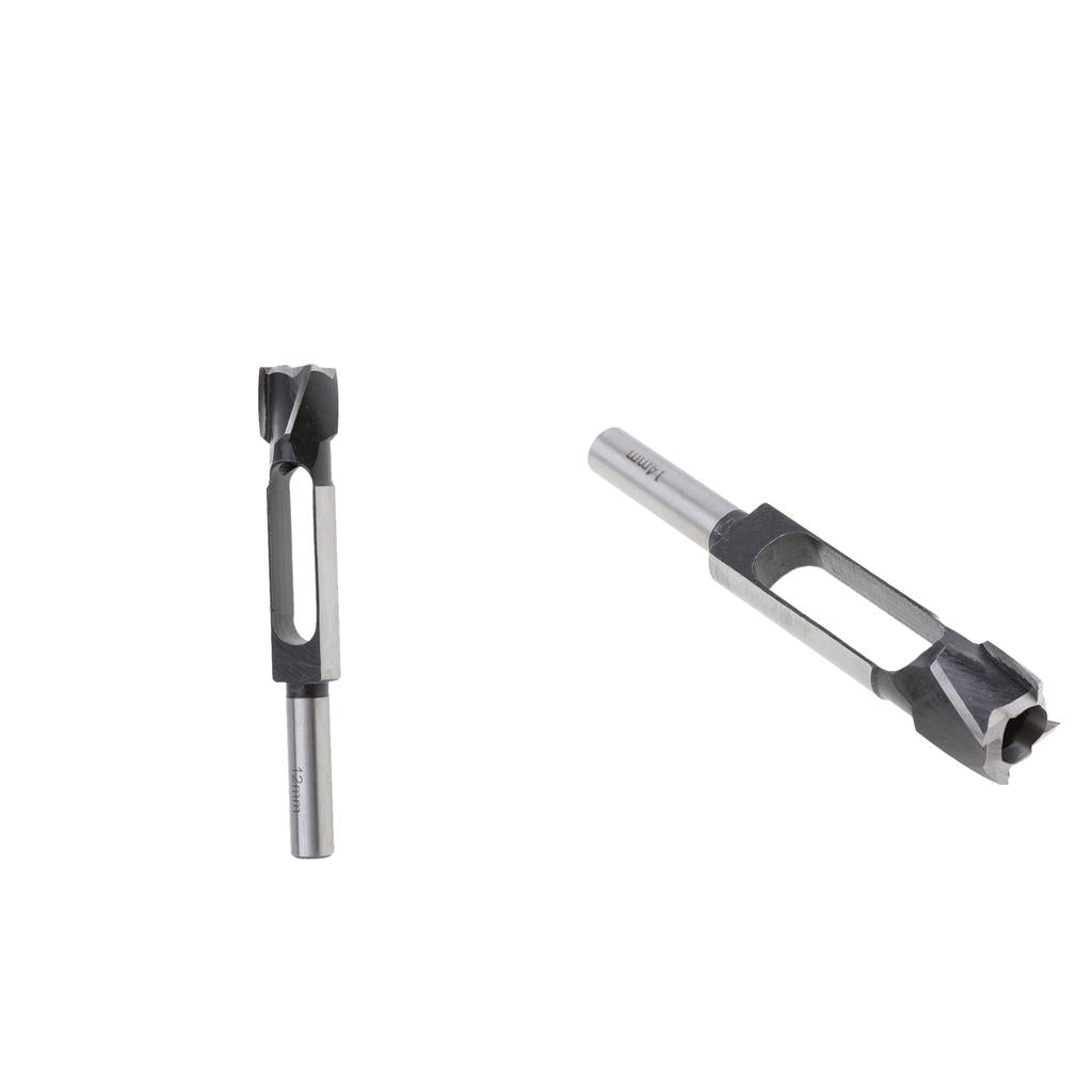 2Pcs (14mm&12mm)Tapered Snug Plug Cutters 13MM 1/2 Inch Shank +Tapered