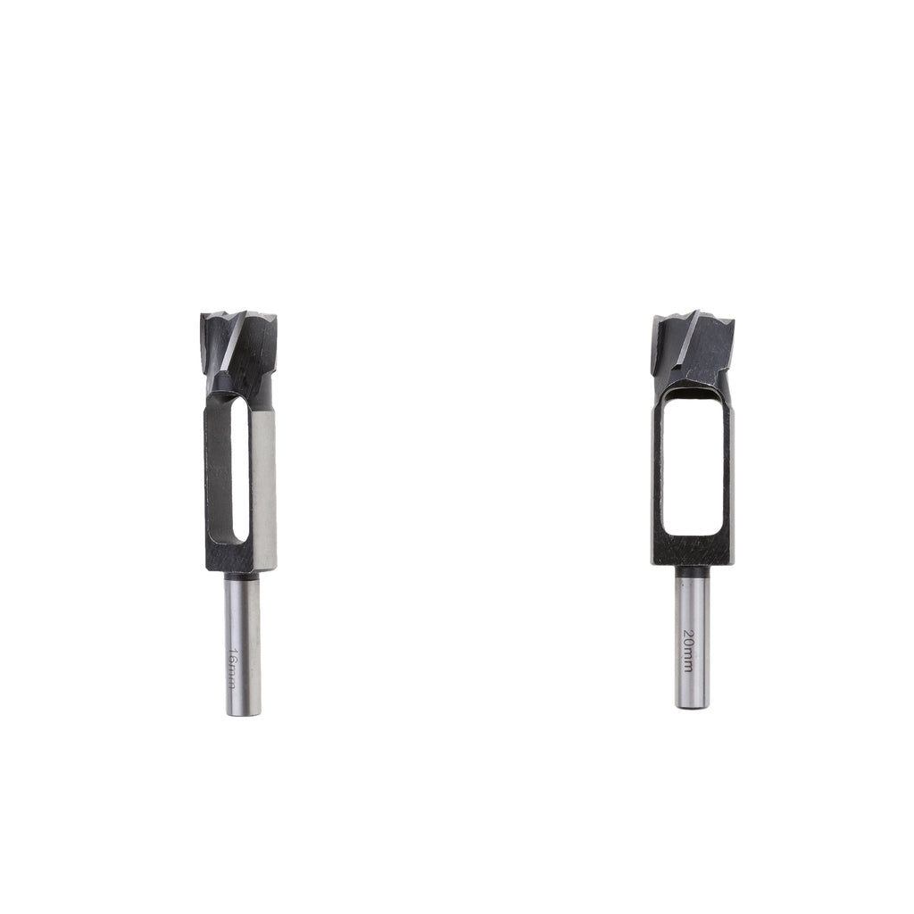 2Pcs (16mm&20mm)Tapered Snug Plug Cutters 13MM 1/2 Inch Shank +Tapered