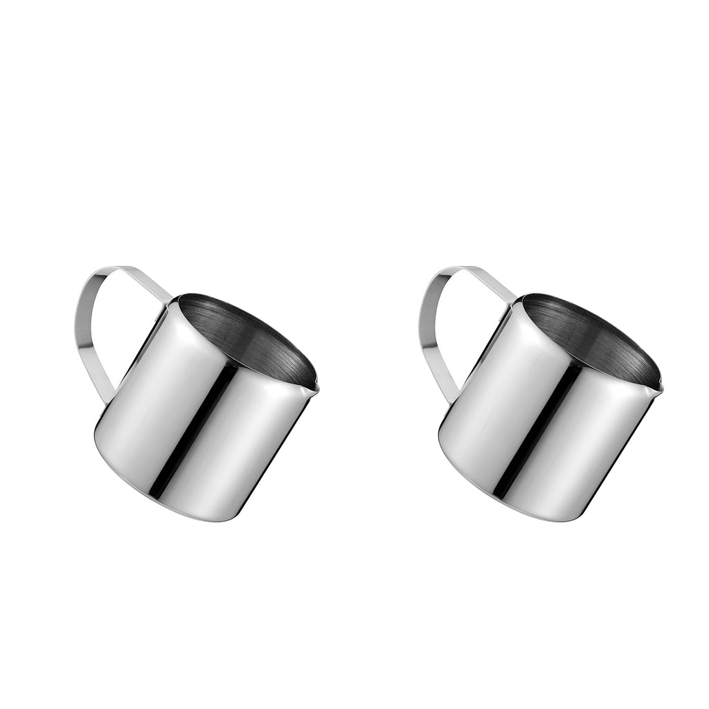 2Pcs Metal Frothing Pitcher Steam Coffee Frothing Cup 1