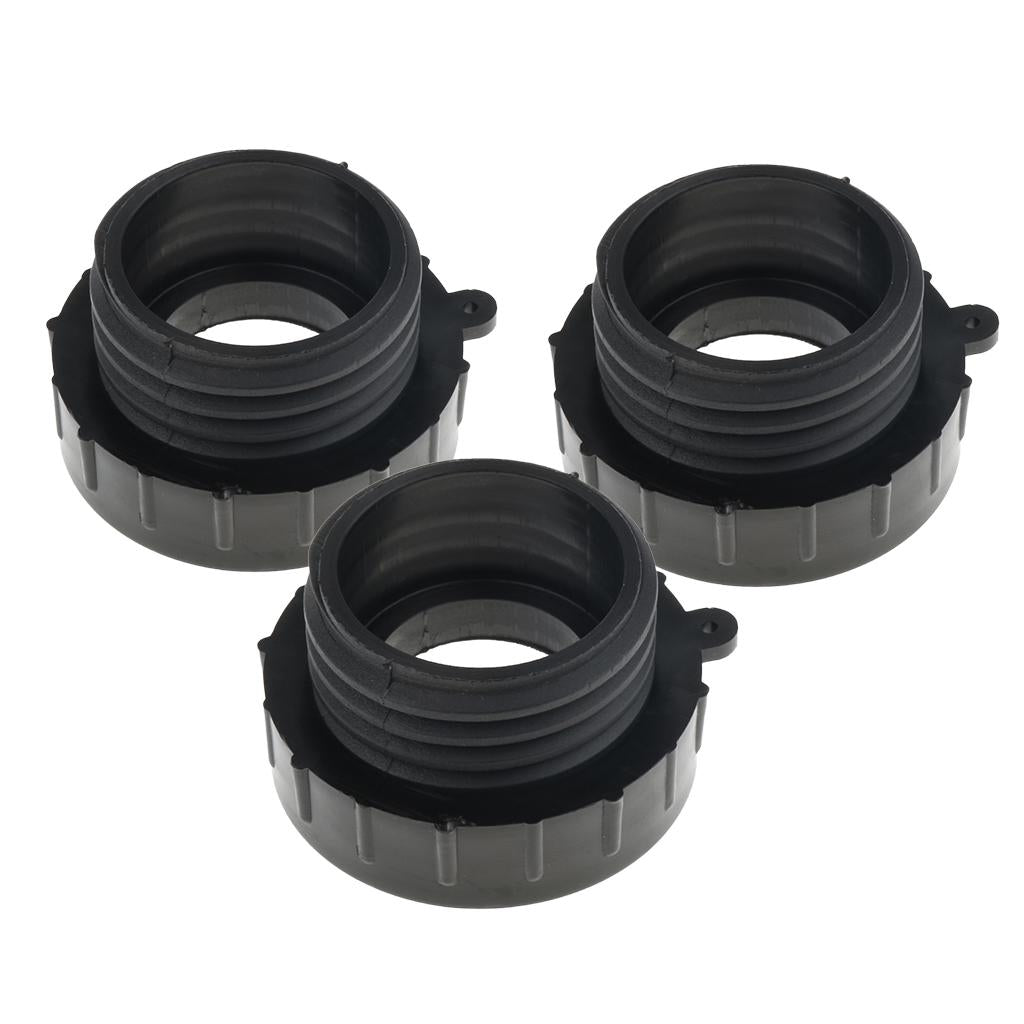 3pcs IBC Fine Threads Adapter Tote Tank Food Grade Drain Adapter Male G Hose