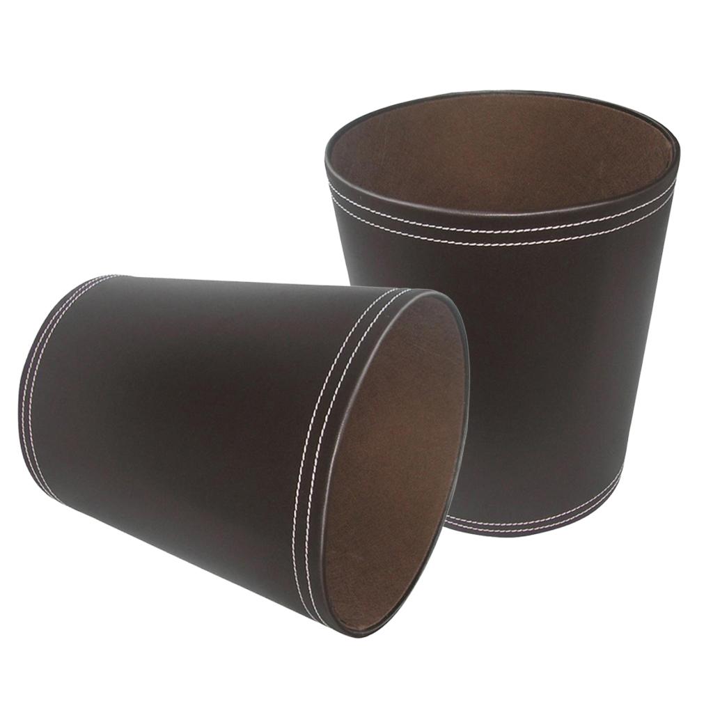 2pcs Waste Storage Paper Dust Rubbish Bin Bins Basket Home Office Coffee