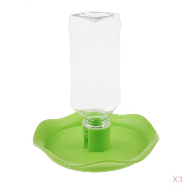 3 Pcs Automatic Water Dispenser Feeder for Pet Reptile Tortoise Lizard