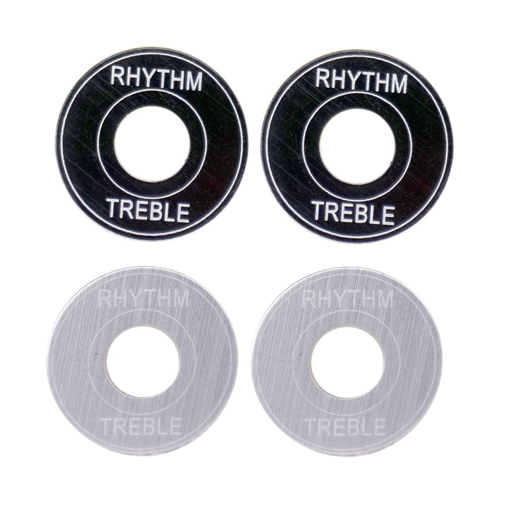 4x Switch Plate Washer Rythm Treble Ring for LP EPI Electric Guitar