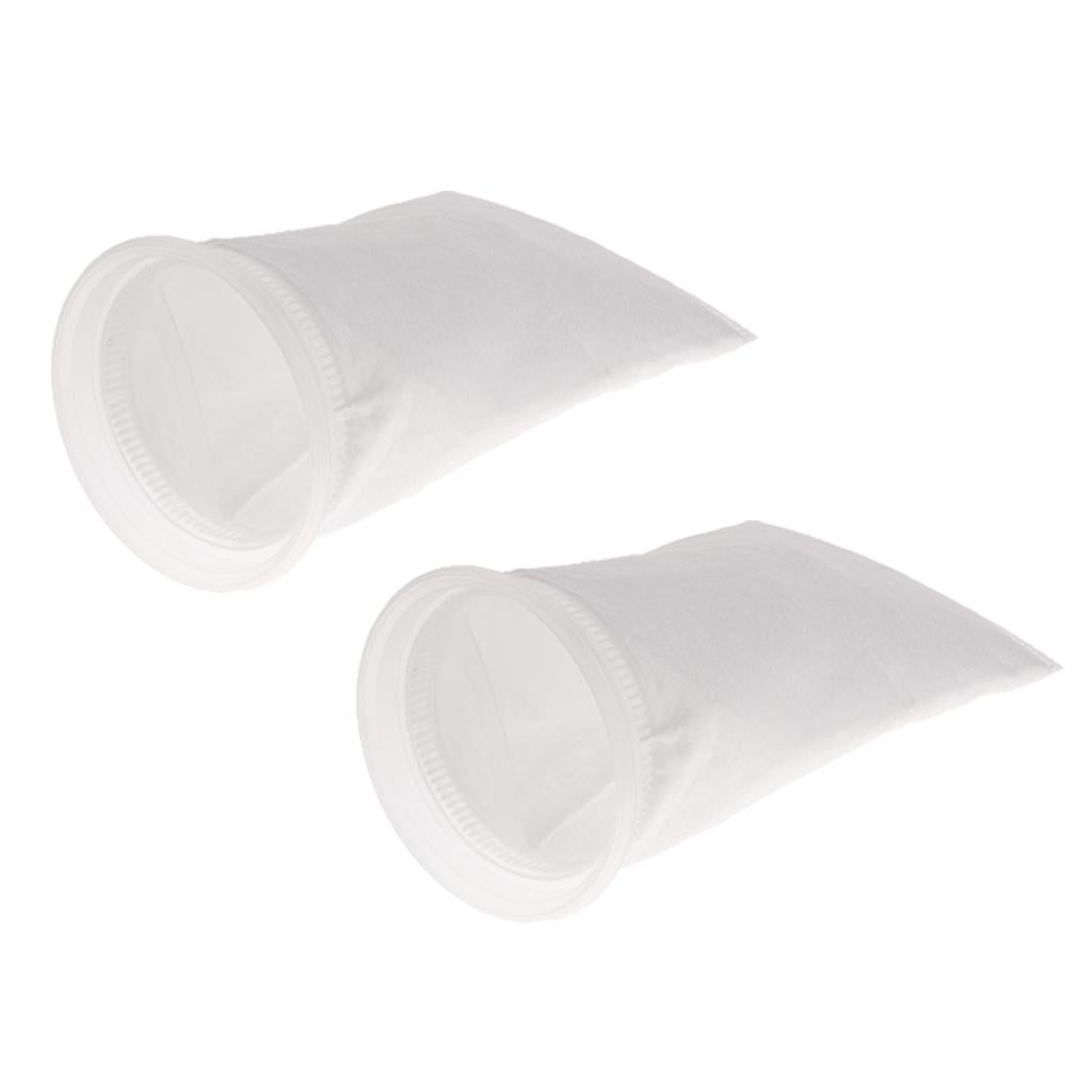 2 pcs Aquarium Tank Filter Bag Aquarium Felt Filter Sock Bag 150um