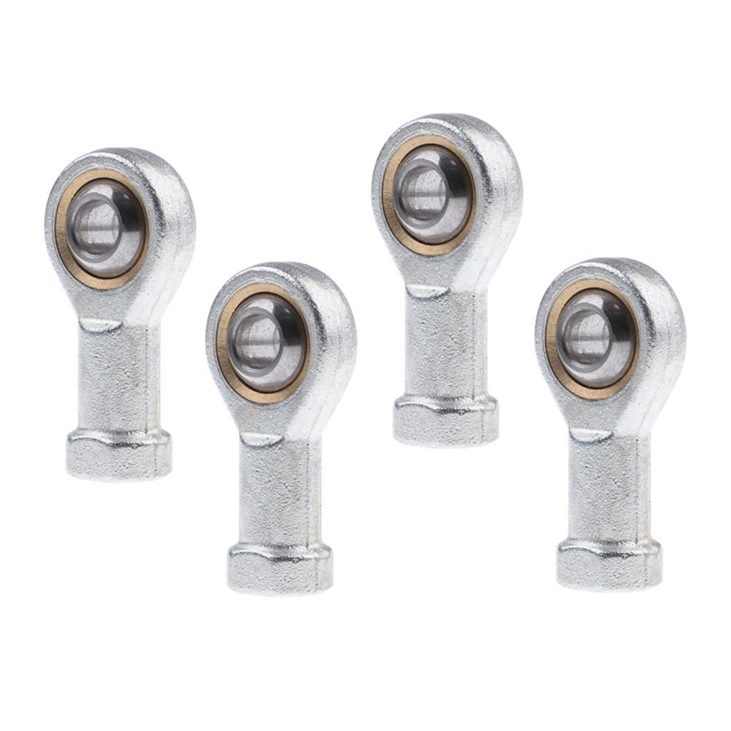 2x M8+2x M10 Ball Joint Rod End Hand Oscillating Bearing Bolt Thread Swivel