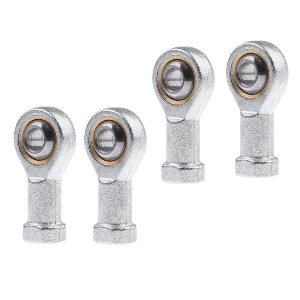 2x M8+2x M10 Ball Joint Rod End Hand Oscillating Bearing Bolt Thread Swivel