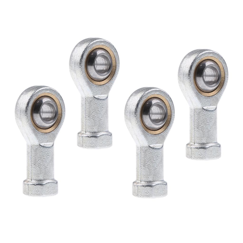 2x M8+2x M10 Ball Joint Rod End Hand Oscillating Bearing Bolt Thread Swivel